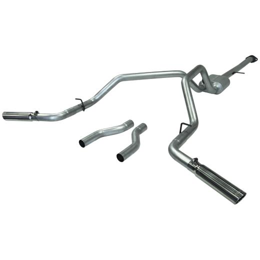 Flowmaster American Thunder Cat-Back Exhaust System - Dual Rear/Side Exit with Super 40 Series Muffler and 3