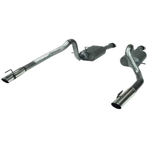 Flowmaster American Thunder Cat-Back Exhaust System - Dual Rear Exit with Super 40 Series Mufflers - Stainless Tubing