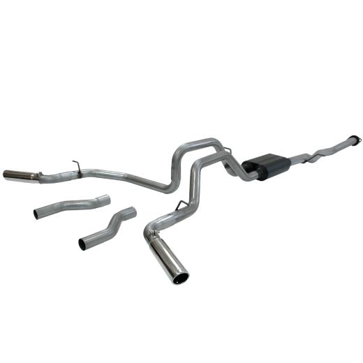 Flowmaster American Thunder Cat-Back Exhaust System - Dual Rear/Side Exit with Super 40 Series Muffler