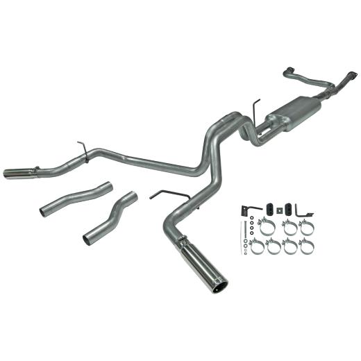 Flowmaster American Thunder Cat-Back Exhaust System - Dual Rear/Side Exit with 70 Series Muffler, Scavenger 