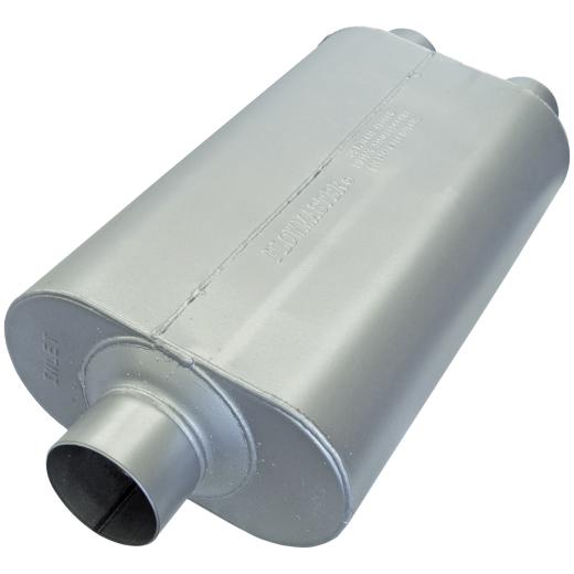 Flowmaster Super 50 Muffler 409S - 3.00 Center In / 2.50 Dual Out - Mild Sound