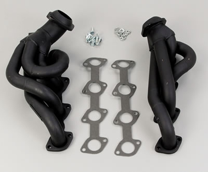 Flowtech Headers - Shorty, Smog Headerss, 50 States Emissions Legal (Black)