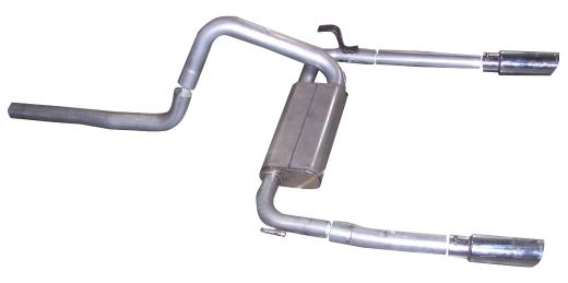 Gibson Dual Rear Exhaust (Aluminized)