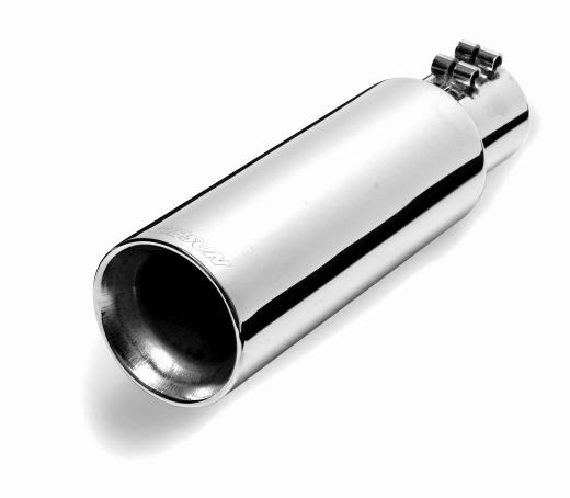 Gibson Polished Stainless Steel Muffler Tips - Intercooled Slash (Inlet: 3