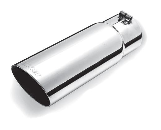 Gibson Polished Stainless Steel Muffler Tips - Slash (Inlet: 2.5