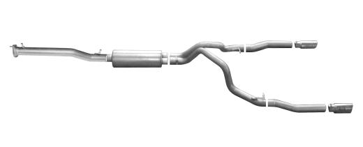 Gibson® Dual Split Rear Exhaust System - Aluminized