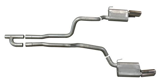 Gibson Dual Split Rear Exhaust V-8 Look - 2.5