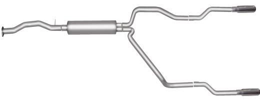 Gibson Exhaust Systems - Split Rear Style (Stainless Steel)