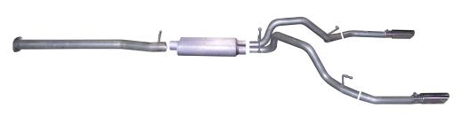 Gibson Exhaust Systems - Split Rear Style (Stainless Steel)