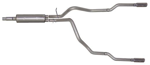 Gibson Exhaust Systems - Split Rear Style (Stainless Steel)