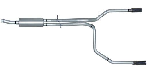 Gibson Exhaust Systems - Split Rear Style (Stainless Steel)