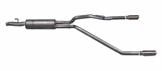 Gibson® Dual Split Rear Exhaust System - Stainless Steel