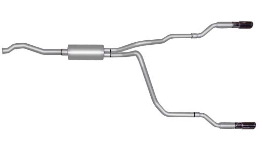 Gibson Exhaust Systems - Split Rear Style (Aluminized)