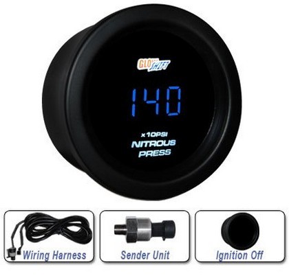 Glowshift Blue Digital Nitrous Pressure Gauge