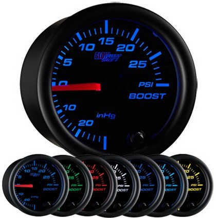 Glowshift Black 7 Color Boost/Vacuum Gauge