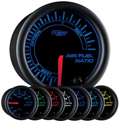 Glowshift Black 7 Color Air/Fuel Gauge