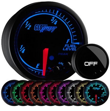 Glowshift Elite Ten Series Fuel Level Gauge