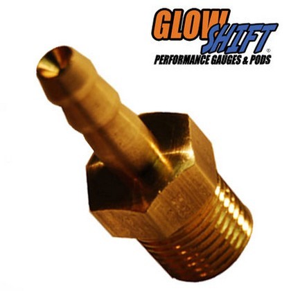 Glowshift Restricted Barbed Fitting for Mechanical Boost Gauges (60 PSI)