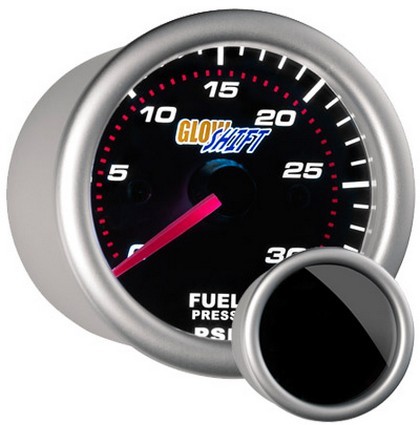 Glowshift Tinted Fuel Pressure Gauge (30 PSI)