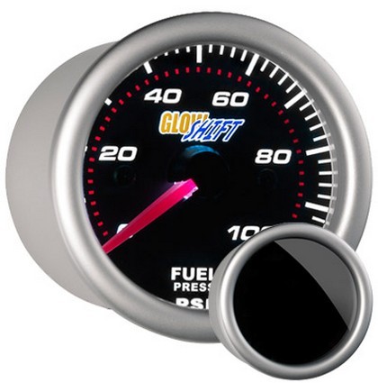 Glowshift Tinted Fuel Pressure Gauge (100 PSI)