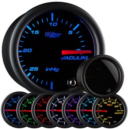 Glowshift Tinted 7 Color Vacuum Gauge