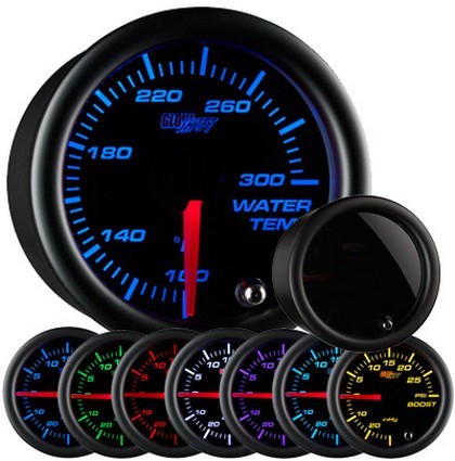 Glowshift Tinted 7 Color Water Temperature Gauge