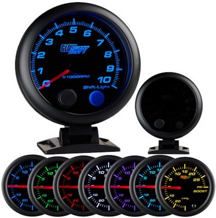 Glowshift Tinted 7 Color Tachometer (3 3/4 Inch)