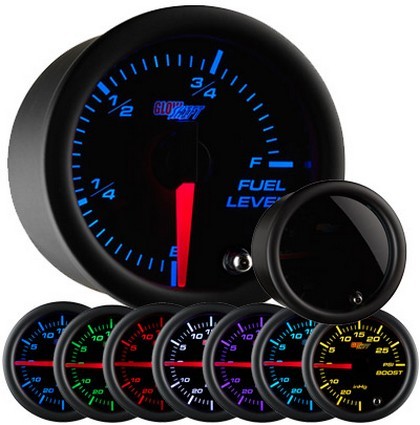 Glowshift Tinted 7 Color Fuel Level Gauge