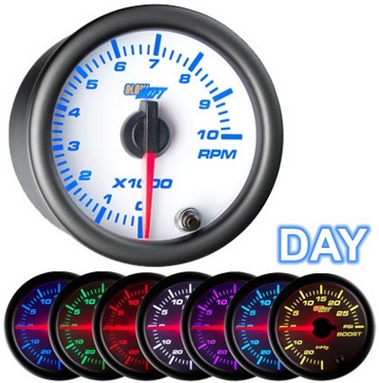 Glowshift White 7 Color Tachometer (2 Inch)