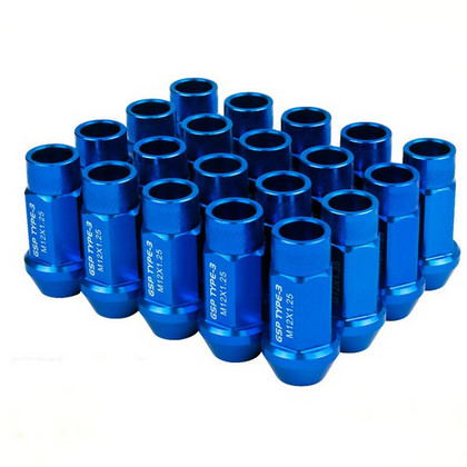 Godspeed Project Lug Nuts - Blue, 20 Pieces, Type 3, 50mm