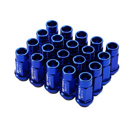 Godspeed Project Lug Nuts - Blue, 20 Pieces, Type 3, 50mm