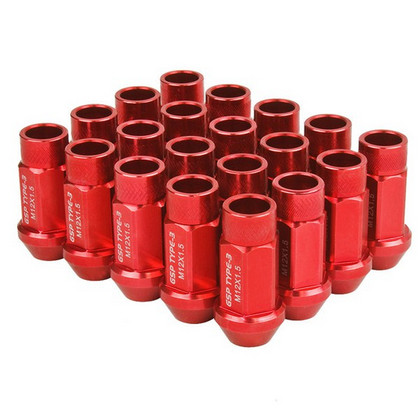 Godspeed Project Lug Nuts - Red, 20 Pieces, Type 3, 50mm