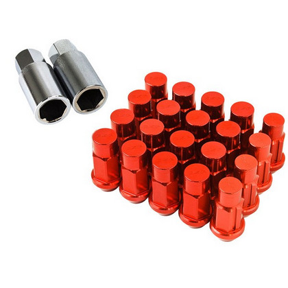 Godspeed Project Lug Nuts - Red, 20 Pieces, Type 4, 50mm