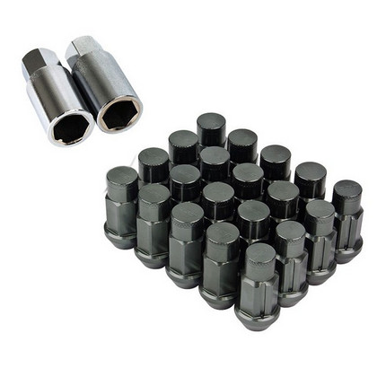 Godspeed Project Lug Nuts - Gun Metal, 20 Pieces, Type 4, 50mm