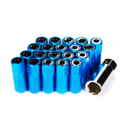 Godspeed Project Lug Nuts - Blue, 20 Pieces, Type 5, 55mm