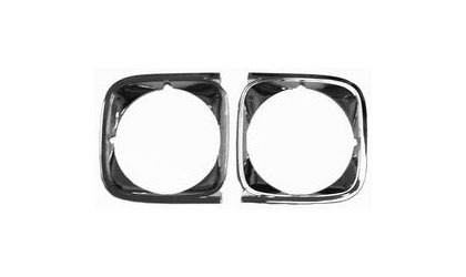 Goodmark Bezel Set For Head Light - Paint Black Accent