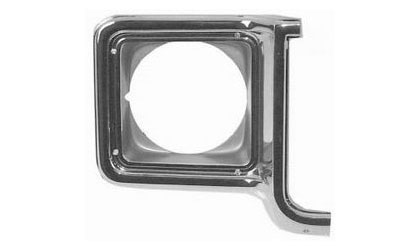 Goodmark Bezel Set For Head Light (Right) - Chrome/Dark Argent