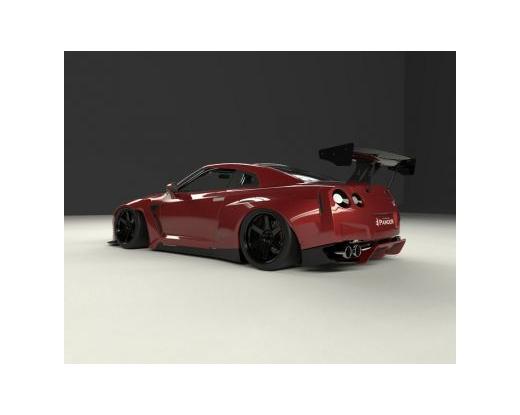 Pandem R35 Rear Side Diffuser (Frp)