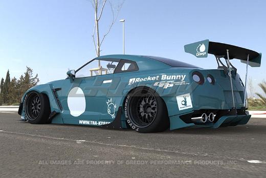 Rocket Bunny R35 V2 Rear Over Fenders (Frp)