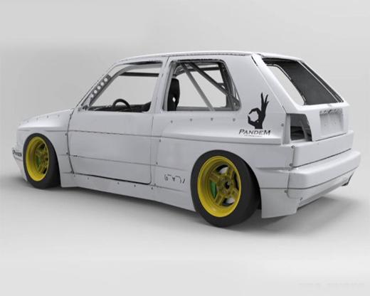 Pandem Vw Golf Mk2 Rear Over Fenders