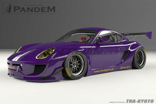 Pandem Porsche Cayman 09-12 Front And Rear Over Fenders Set