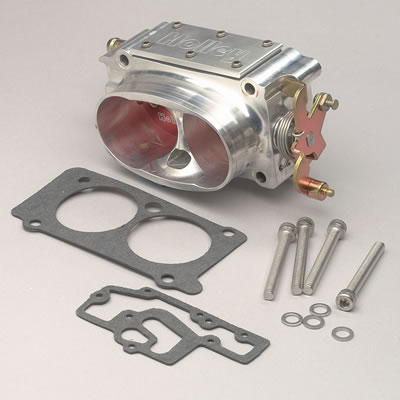 Holley Throttle Body - Hi Flow EFI, Clear Coat, 2 x 58mm, Not Legal For Sale/Use In California