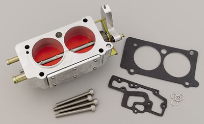 Holley Throttle Body - Hi Flow EFI, Clear Coat, 2 x 58mm, Not Legal For Sale/Use In California