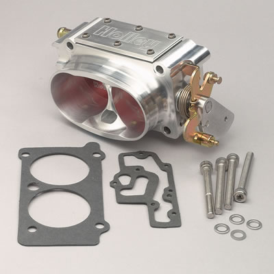 Holley Throttle Body - Hi Flow EFI, Clear Coat, 2 x 58mm, Not Legal For Sale/Use In California