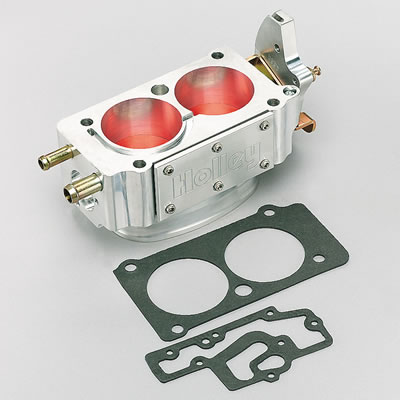 Holley Throttle Body - Hi Flow EFI, Clear Coat, 2 x 58mm, Not Legal For Sale/Use In California