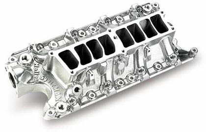 Holley Intake Manifold - EFI, Lower Manifold, Power Band To 6500 RPM, 50 State Legal, Shiny Finish, Street/Strip Use Only