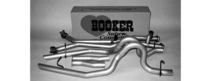 Hooker Super Competition Cat-Back System (Includes H-Pipe Balance Tube Assembly) (Black Finish) (Available w/Show Quality Chrome Tailpipes)