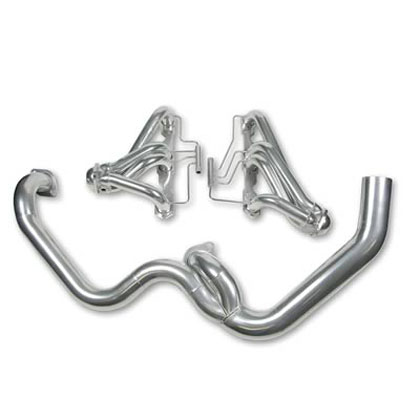 Hooker Street Force Emissions Compatible Header (Metallic Ceramic Coating) (Tube Size 1 5/8 in. O.D.) (Collector Size 3 in. O.D.) (Collector Length 3 in.) (Port Shape Same As Port)