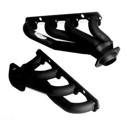 Hooker Street Force Emissions Compatible Header (Black Finish) (Tube Size 1 5/8 in. O.D.) (Collector Size 3 in. O.D.) (Collector Length 3 in.) (Replacement Shorty Style)