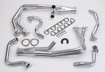 Hooker Super Compeition Header (Metallic Ceramic Coating) (Full Length) (Tube 2 1/8 in. x 37 in. O.D.) (Collector Size 3.5 in. O.D.) (Collector Length 10 in.) (Port Shape Same As Port)